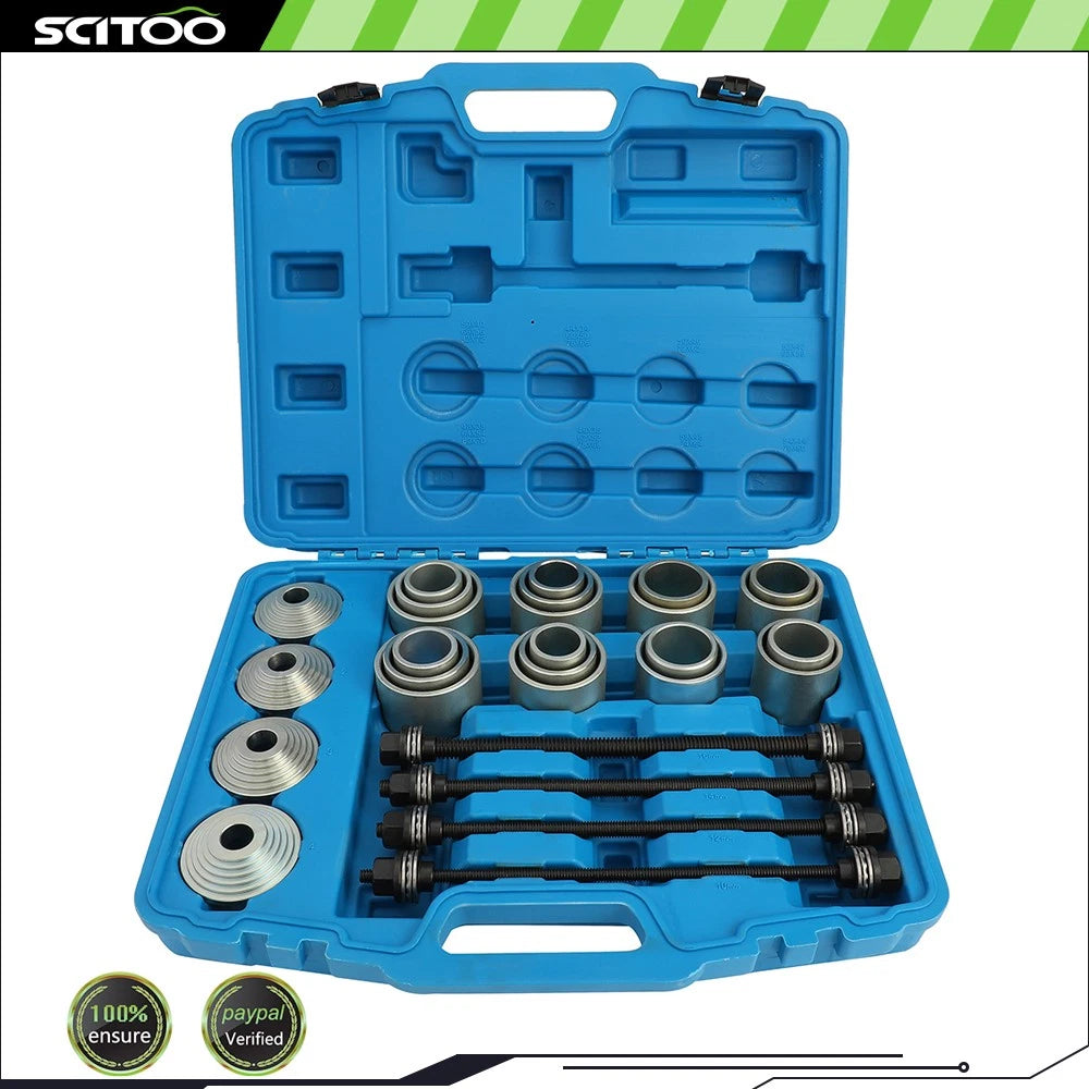 28Pcs Press Pull Sleeve Kit for Universal Applications (Remove Bearings, Bushes)