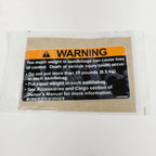 Saddlebag Warning Label for Harley Davidson (14000069)