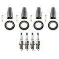 Set of 4 Denso Iridium Power Spark Plugs & Coil Boots for Chevrolet Cruze Sonic (2011–2019)