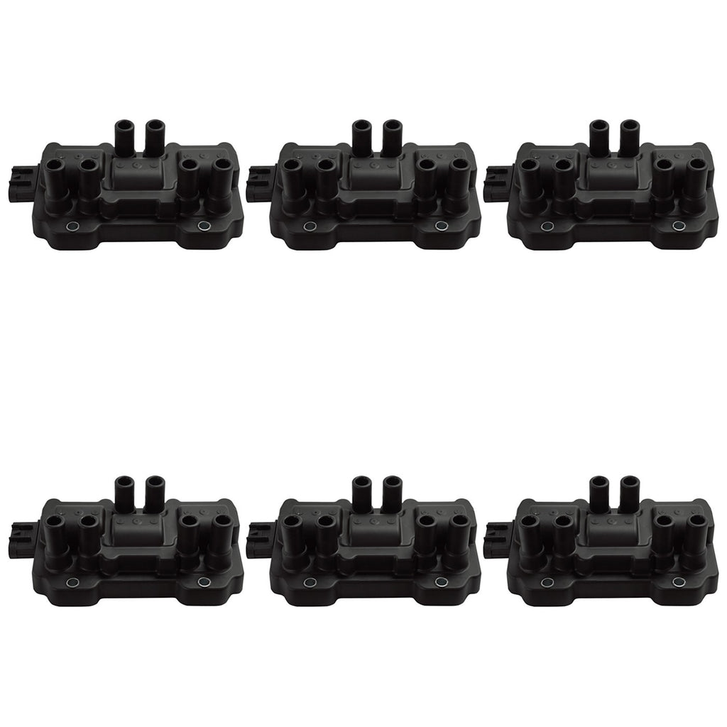 Set of 6 Ignition Coils for Chevy Express Van, GMC Sierra