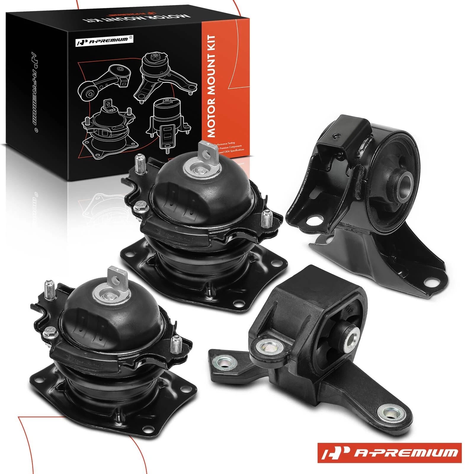 Set of 4 Engine Motor & Transmission Mounts for Honda Pilot (2009–2015)