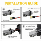 White LED Strip Bumper Side Marker Lights for Chrysler 300 (2005-2014)