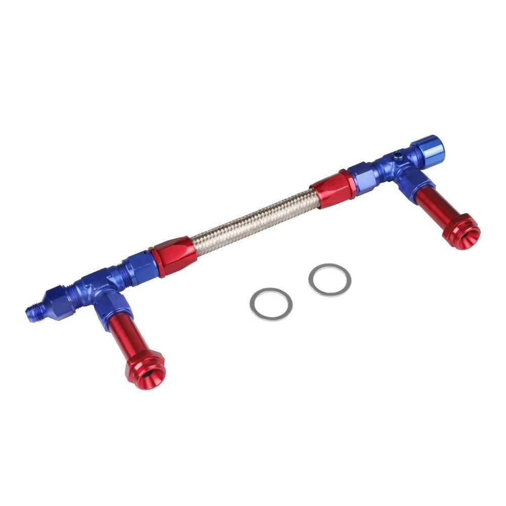 Set of 2 Holley Carburetor Pressure Gauges for 4150 Dual Feed Fuel Line