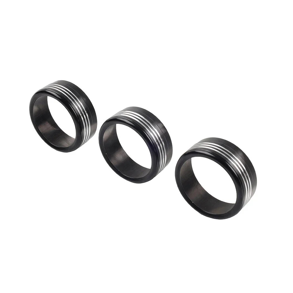Blk AC Climate Control Knob Ring Covers for Subaru Forester XV Crosstrek WRX STi (2014-2021)