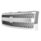 Replacement Black Chrome Plastic Front Grille (See compatibility Chart)
