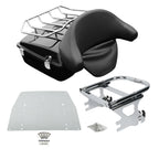 Backrest Pad Mount Rack Base Plate for Harley Road Glide (1997–2008)
