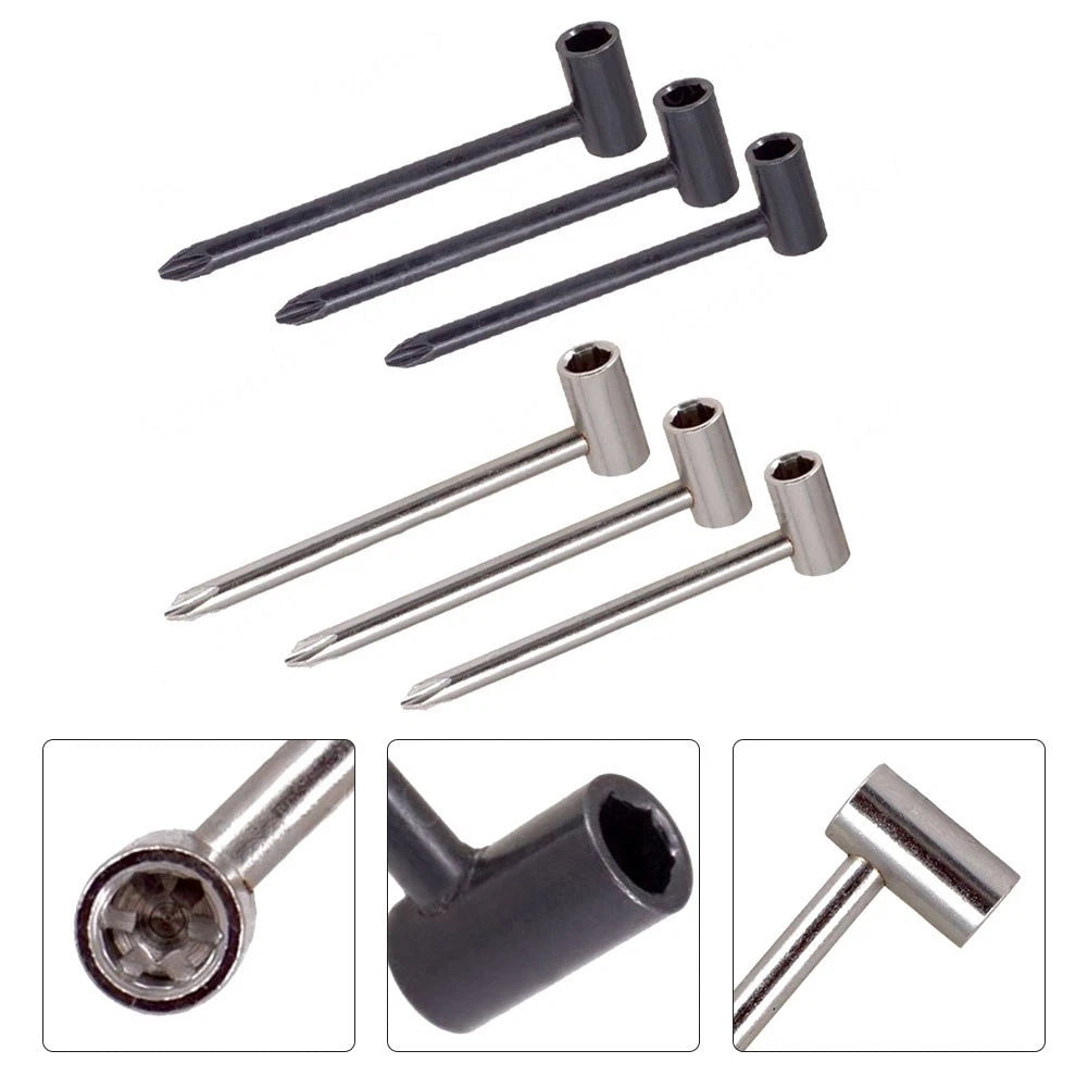 Set of 3 Truss Rod Wrench Tools for Acoustic Guitar (Hexagon 635mm 7mm 8mm)