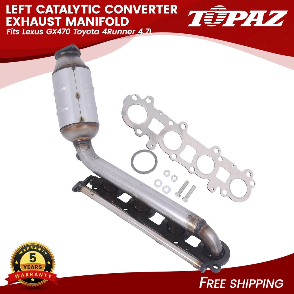 Left Catalytic Converter for Lexus GX470, Toyota 4Runner (2003–2009)