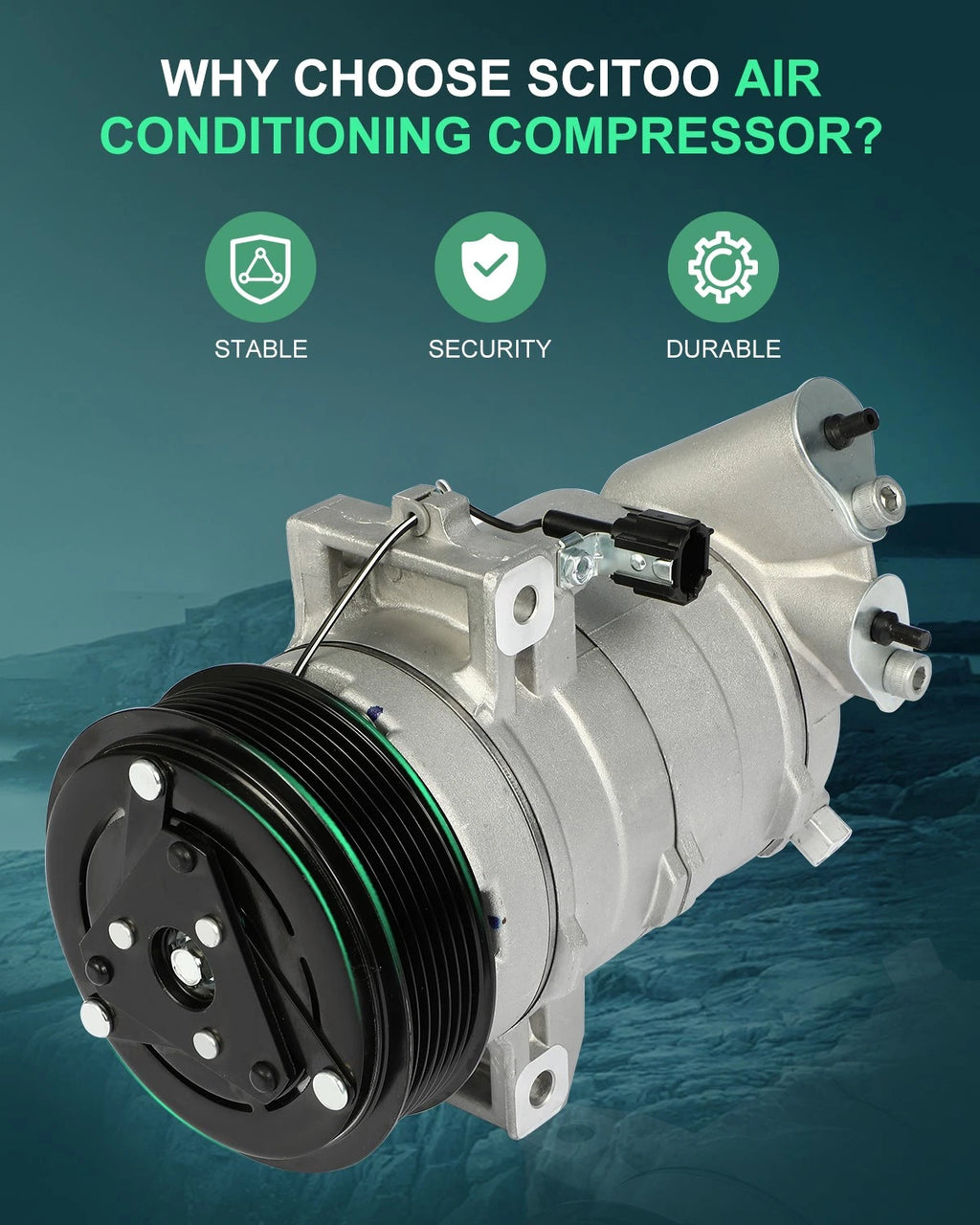 AC Compressor for Nissan Pathfinder NV2500 (2005–2019) 4.0L