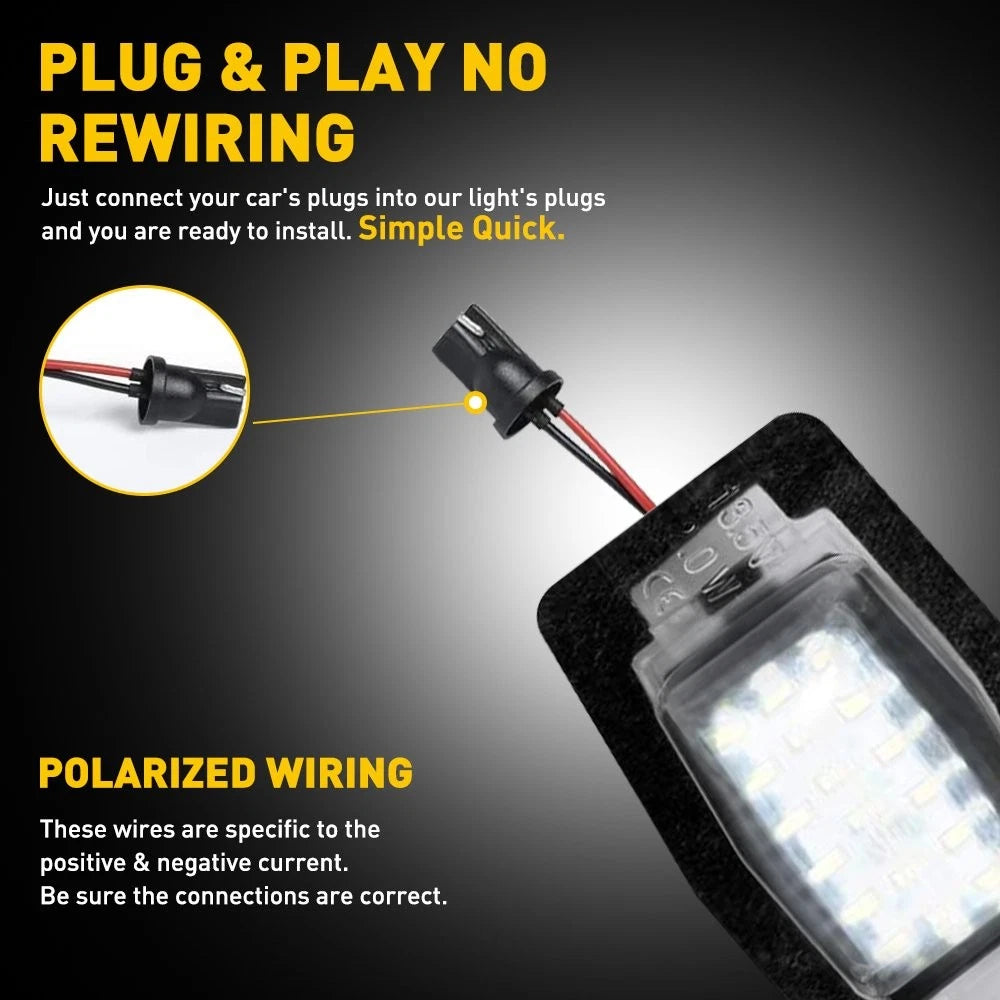 18 SMD LED License Plate Lamp for Mazda Miata MX5, Protege, MPV, Tribute