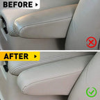 2X Leather Seat Armrest Covers for Lexus GX 470 (2003–2009) Ivory Beige