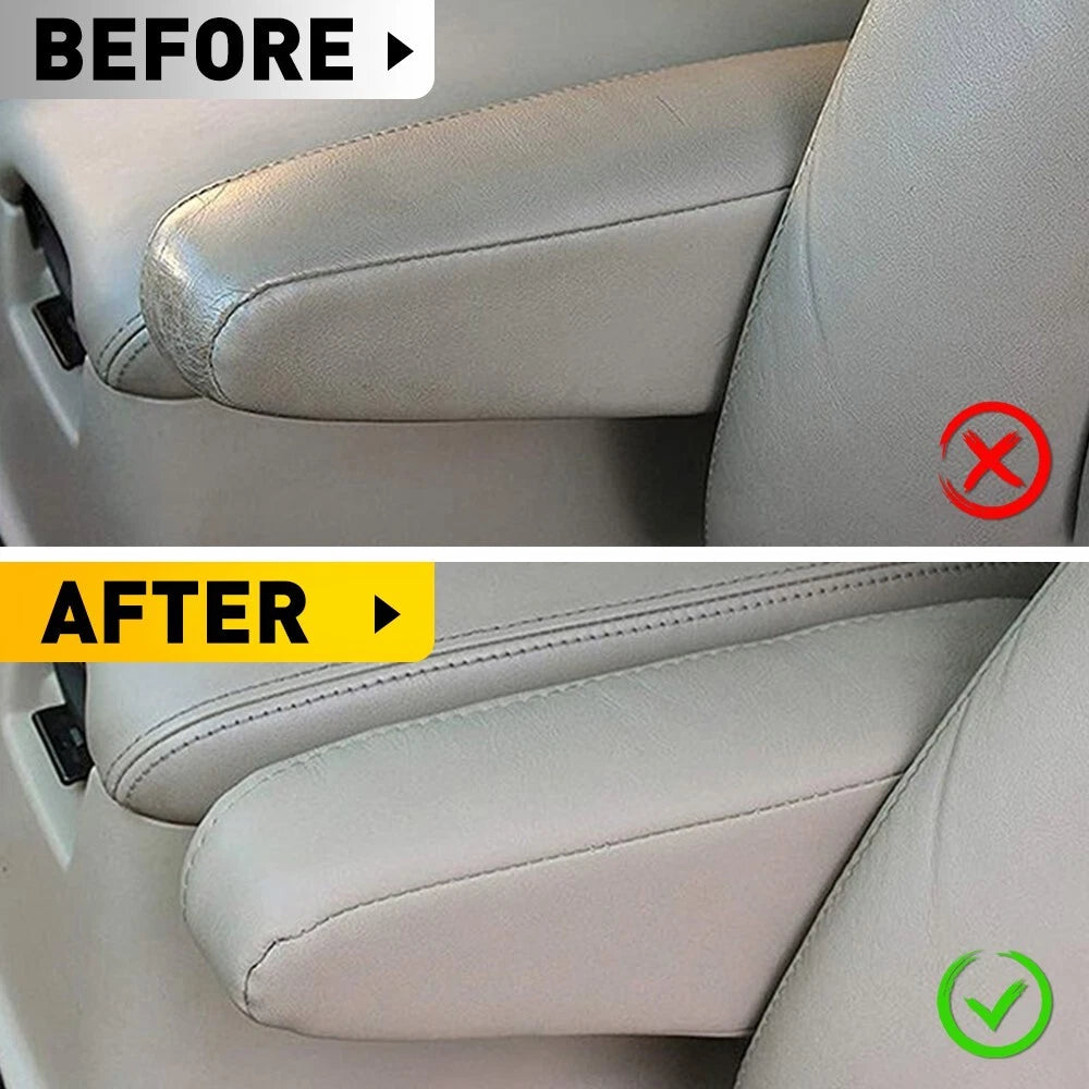 2X Leather Seat Armrest Covers for Lexus GX 470 (2003–2009) Ivory Beige