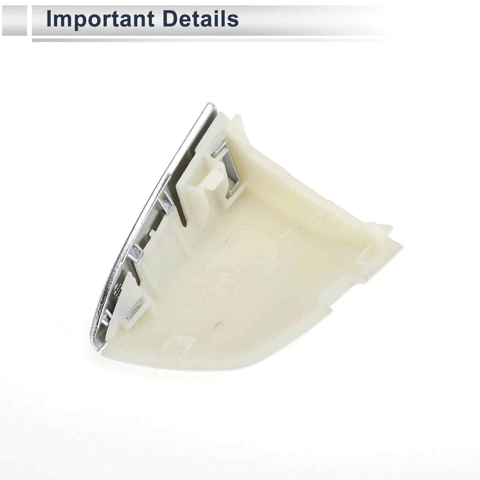 Front Left Door Handle Lock Cylinder Cover for Volkswagen Sagitta (White)