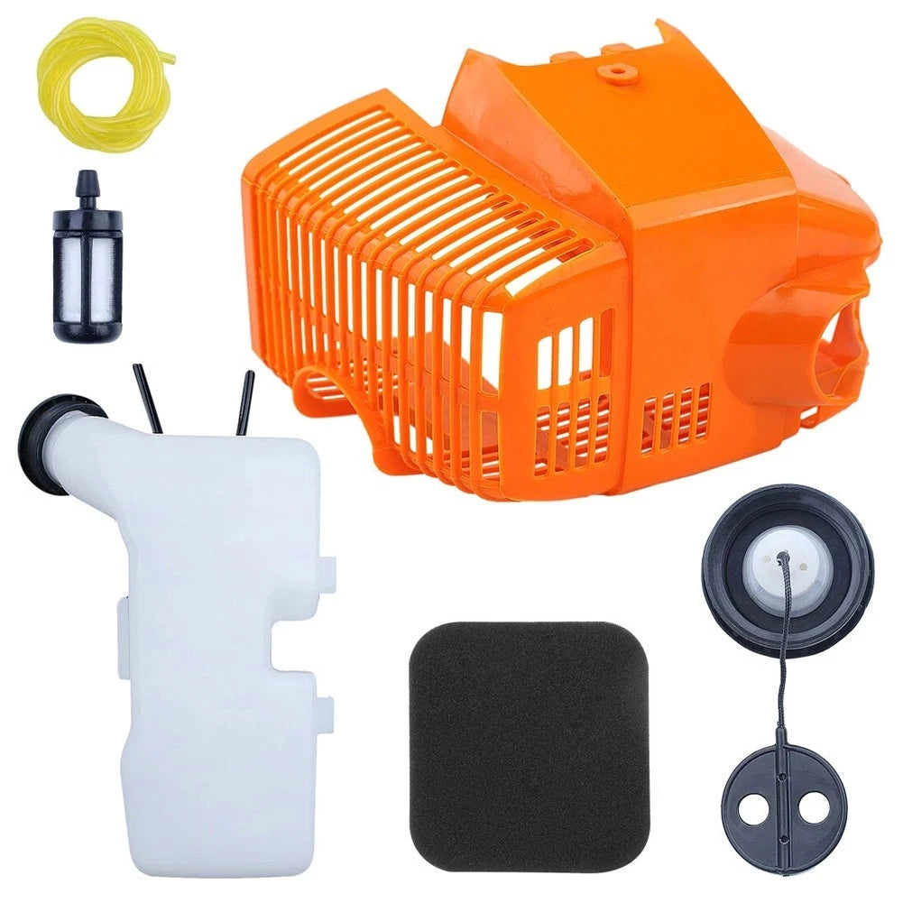 Engine Cover Kit with Fuel Tank Shroud and Filter for FS75 FS85