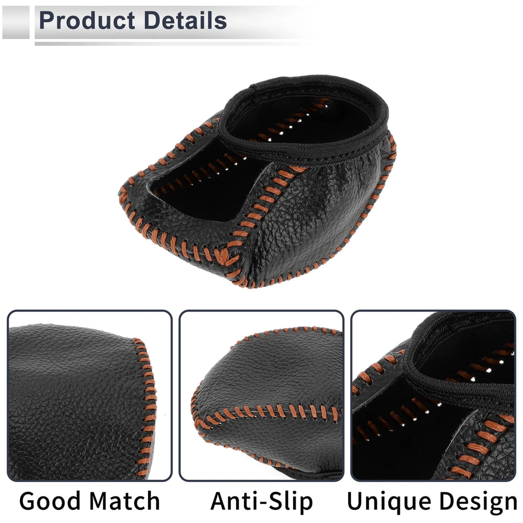 1 Pc Gear Shift Knob Cover for Toyota RAV4 (2019–2024) Pebbled Black Brown