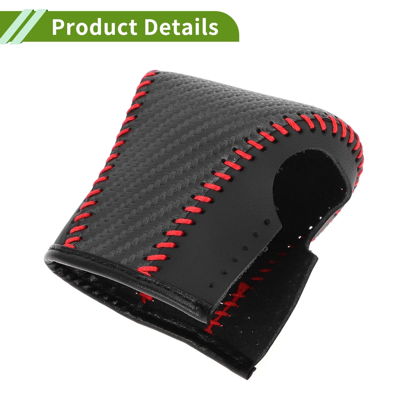 1 Pcs Gear Shift Knob Cover for Lexus ES300h (2018–2023) Black Carbon Fiber Red