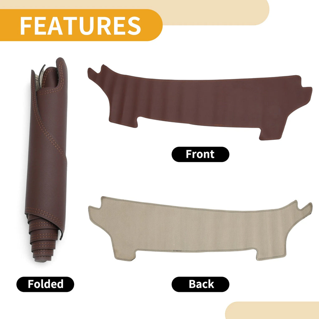 Dashboard Cover Mat for Toyota Prius (2023–2024) Brown Anti-Slip