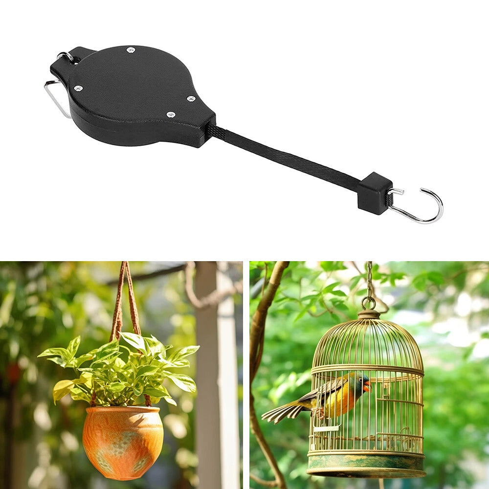 3X Retractable Plant Hanger for Garden Baskets Pots