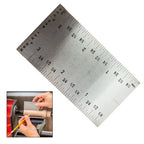 3 Inch Square Ruler Dual Scale for Imperial and Metric Measurement