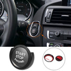 Start Stop Button Cover with Ring Kit for BMW 1/2/3/4 Series X1 X2 Black