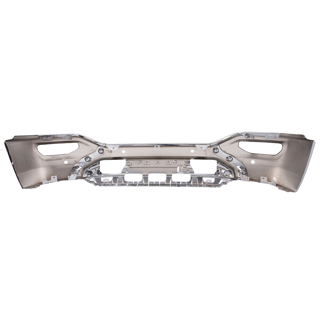 Chrome Front Bumper Face Bar with Sensor Holes for GMC Sierra 1500 (2016–2018)