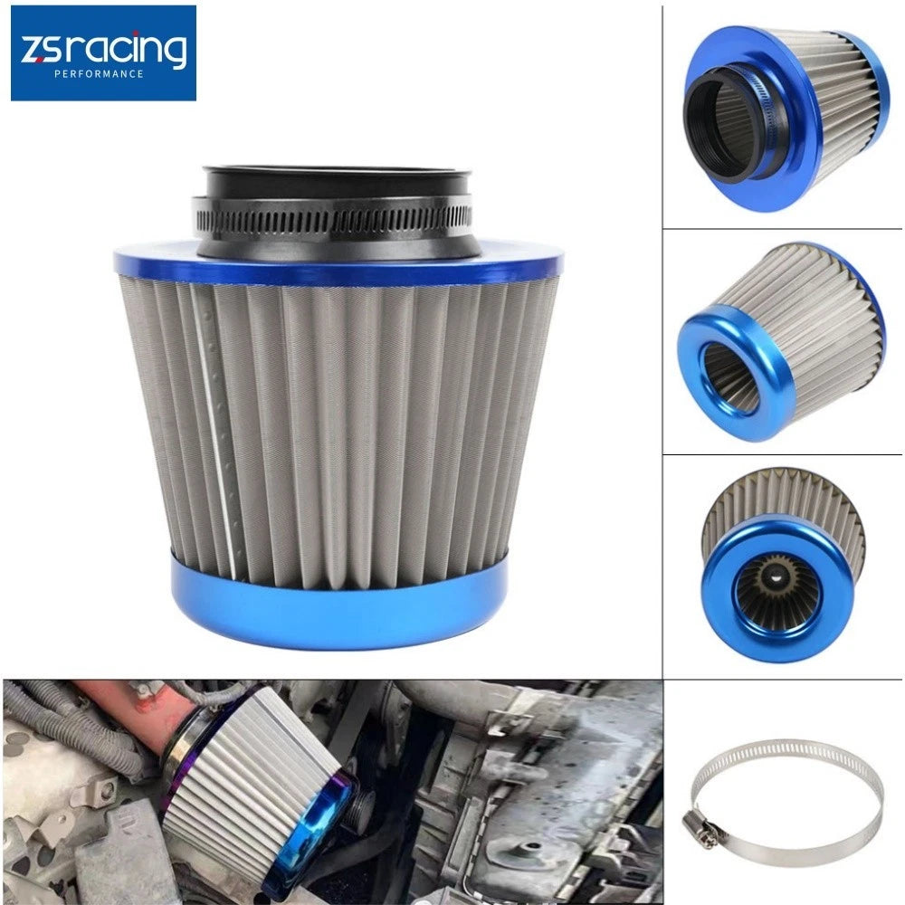 3" Inlet Cold Air Intake Cone Replacement Air Filter for