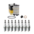 Wix Engine Oil Filter & NGK 8 Ruthenium HX Spark Plugs for Audi RS4 RS5 (2006–2020)
