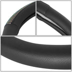 Steering Wheel Cover 14.5"-15" Universal Matte Grain Texture Diamond
