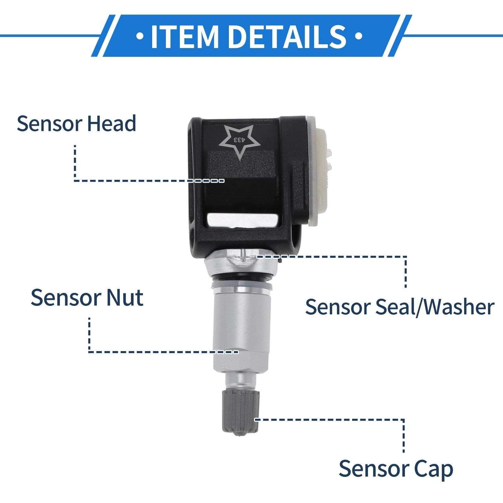 Tire Pressure Sensor 433MHz No.A00009052102 for Mercedes-Benz E-Klasse 