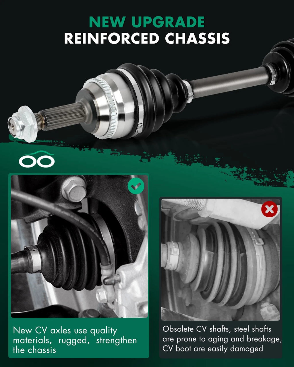 Front Left CV Axle Assembly for Toyota Corolla (2003–2008) 1.8L Automatic