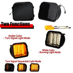 Sequential Switchback LED Smoke Front Corner Signal Lamp for Hummer H3 (2006–2010)