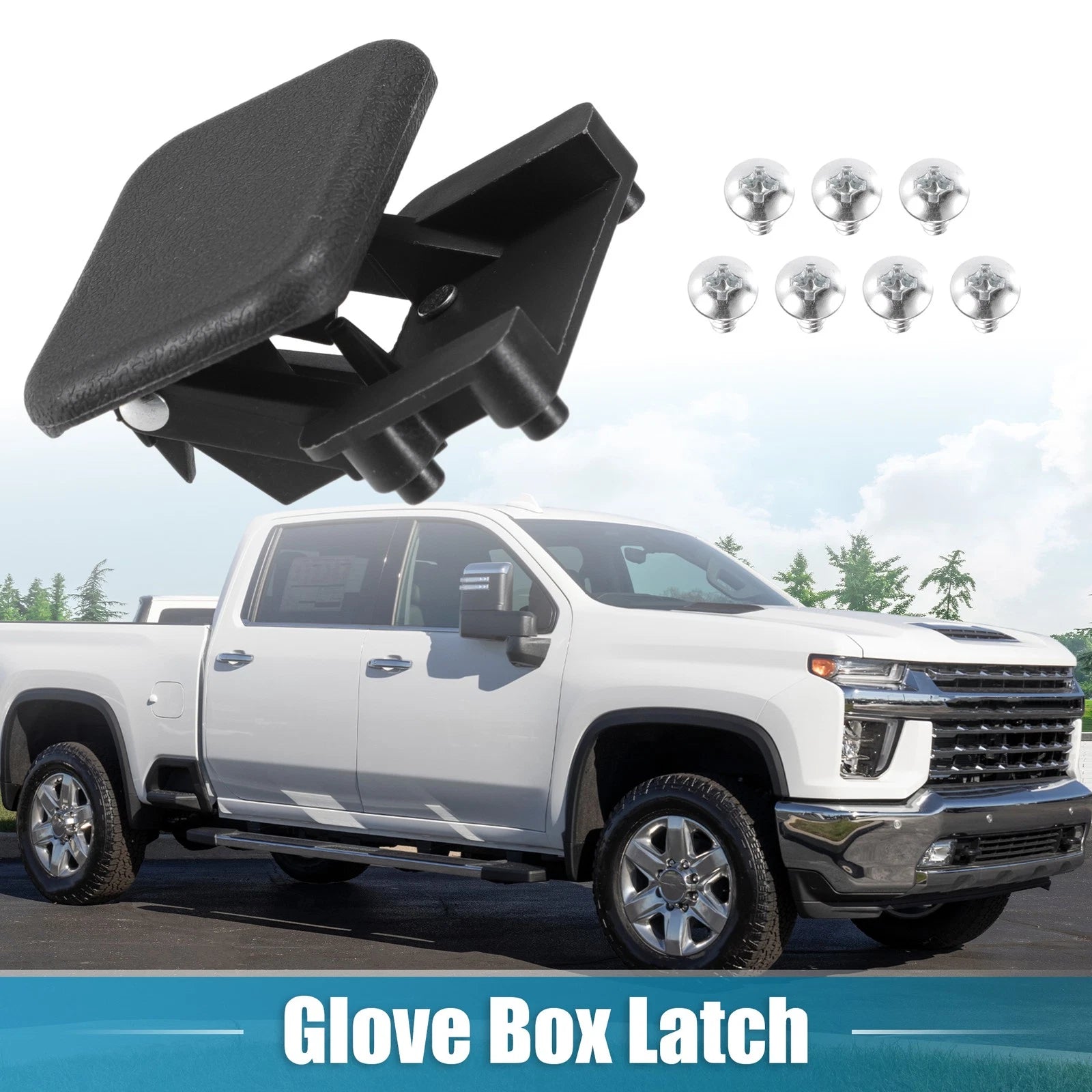 Glove Box Lid Latch Lock Handle Cover for Chevrolet Silverado 1500 (2014–2019)