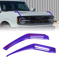 Engine Hood Hinge Cover for Ford Bronco (2021–2024) Purple Trail Sight Trim