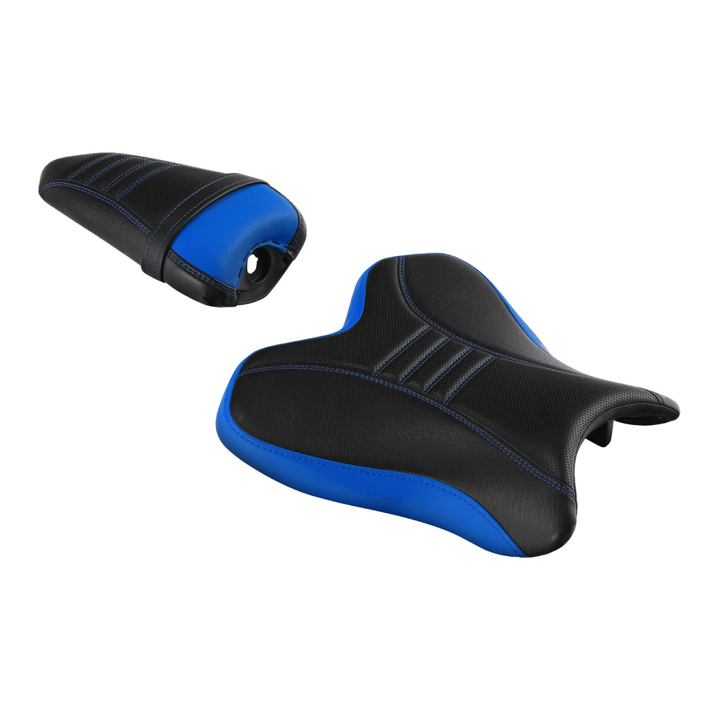 Rider Driver & Passenger Seats for Yamaha YZF R1 (2015–2024) Black Blue