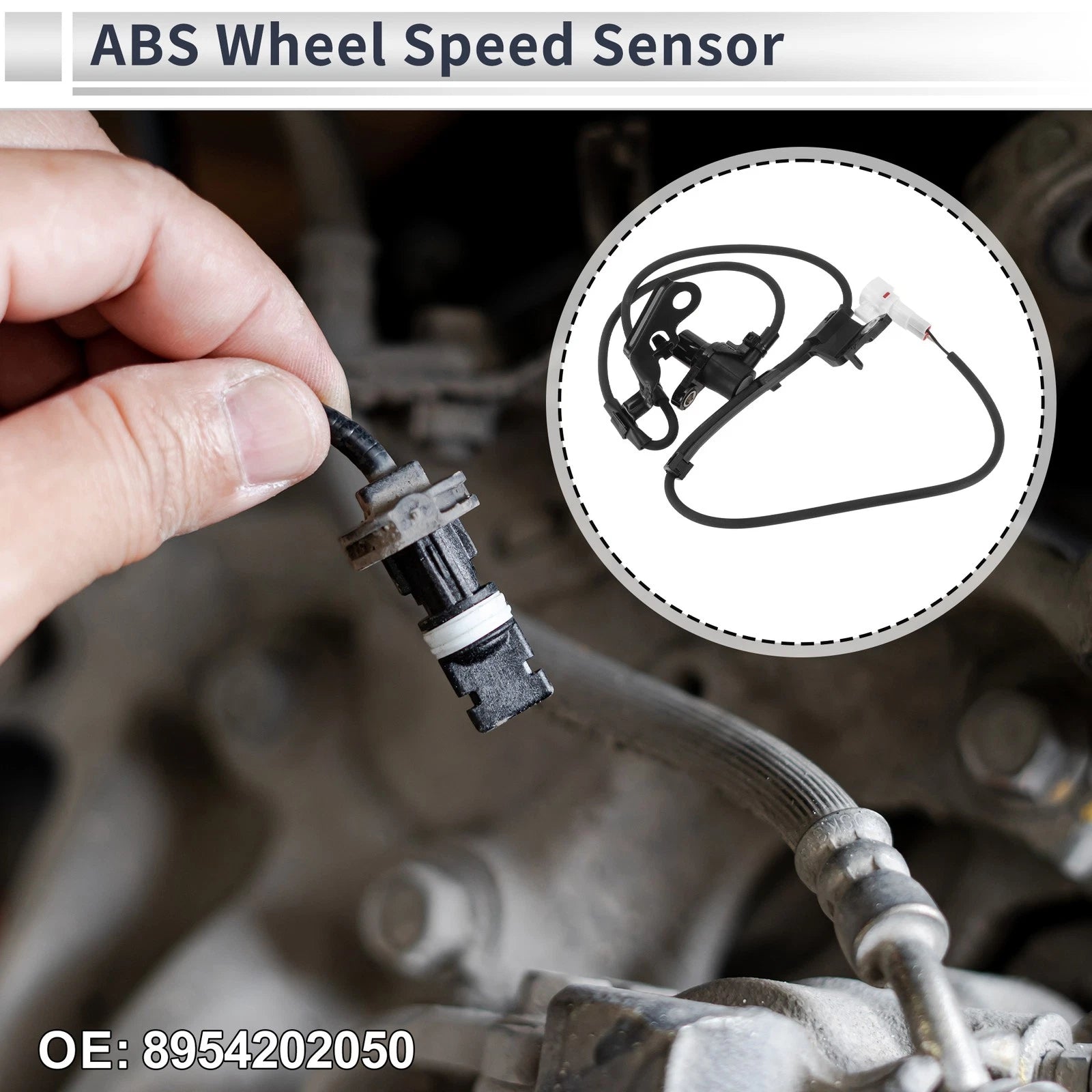 ABS Wheel Speed Sensor No. 89542-02050 for Toyota Corolla (2003–2008) Front Right