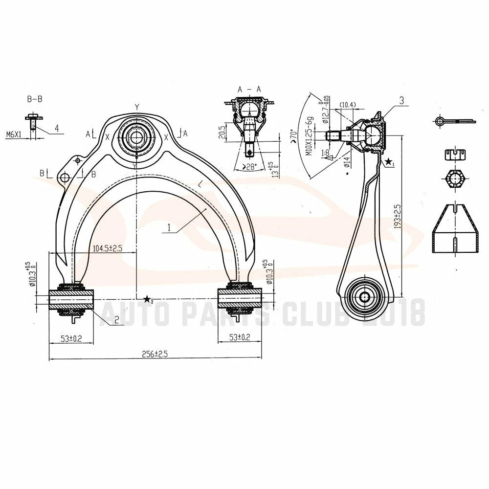 12pcs Control Arms & Ball Joints for Honda Accord (2003–2007)