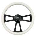 Steering Wheel White Wrap for Peterbilt Kenworth Freightliner (2005–2024)