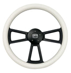Steering Wheel White Wrap for Peterbilt Kenworth Freightliner (2005–2024)