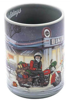 Ceramic Mug for Harley-Davidson Biker Santa Scene (2024) 15 Oz