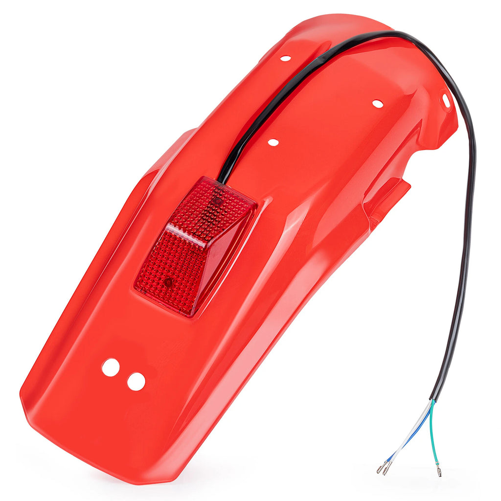Red Rear Fender & Taillight for Honda XR250R XR600R XR650L XR350R XR250L (1985–2024)