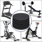 6pcs Non-Slip Mat for Treadmill & Exercise Bike - Black