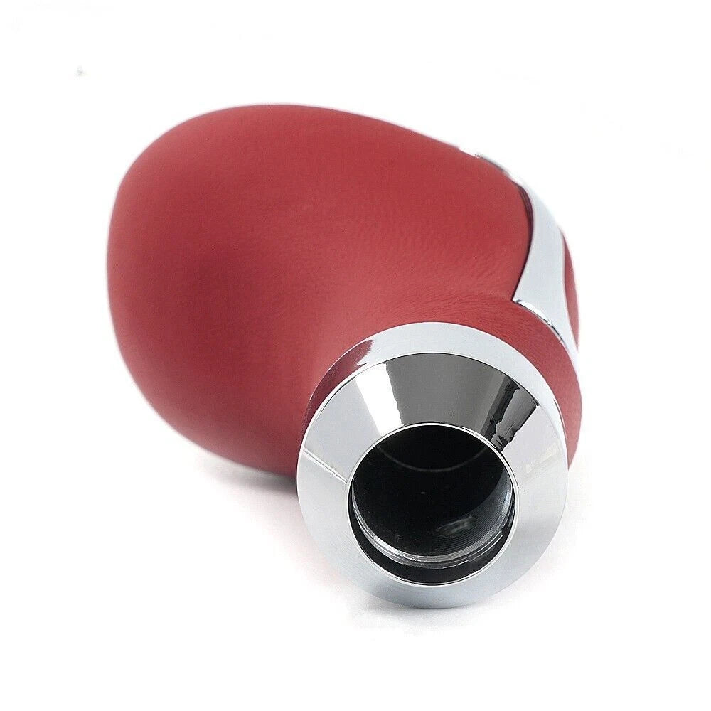 Red Leather Automatic Shift Knob for Universal Vehicles