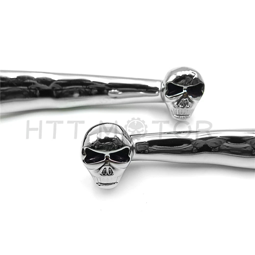 Chrome Skull Brake Clutch Levers for Kawasaki Vulcan 1500 1600 (1996–2008)