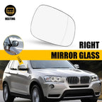 Mirror Glass RH for BMW X3 F25 (2011–2014) Heated 4 Pin Plug