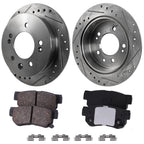 Rear Brake Disc Rotors and Pads Kit for Hyundai Elantra (2007–2010)
