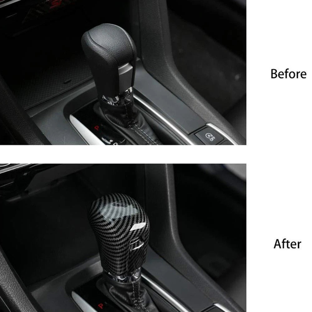 Carbon Fiber Shift Cover for Honda Civic 10th Gen (2016–2020)