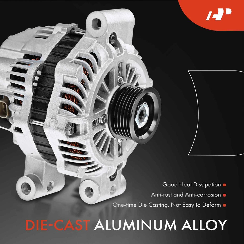 Alternator for Pontiac G8 (2008–2009) 12V 120A Clockwise 6-Groove Pulley