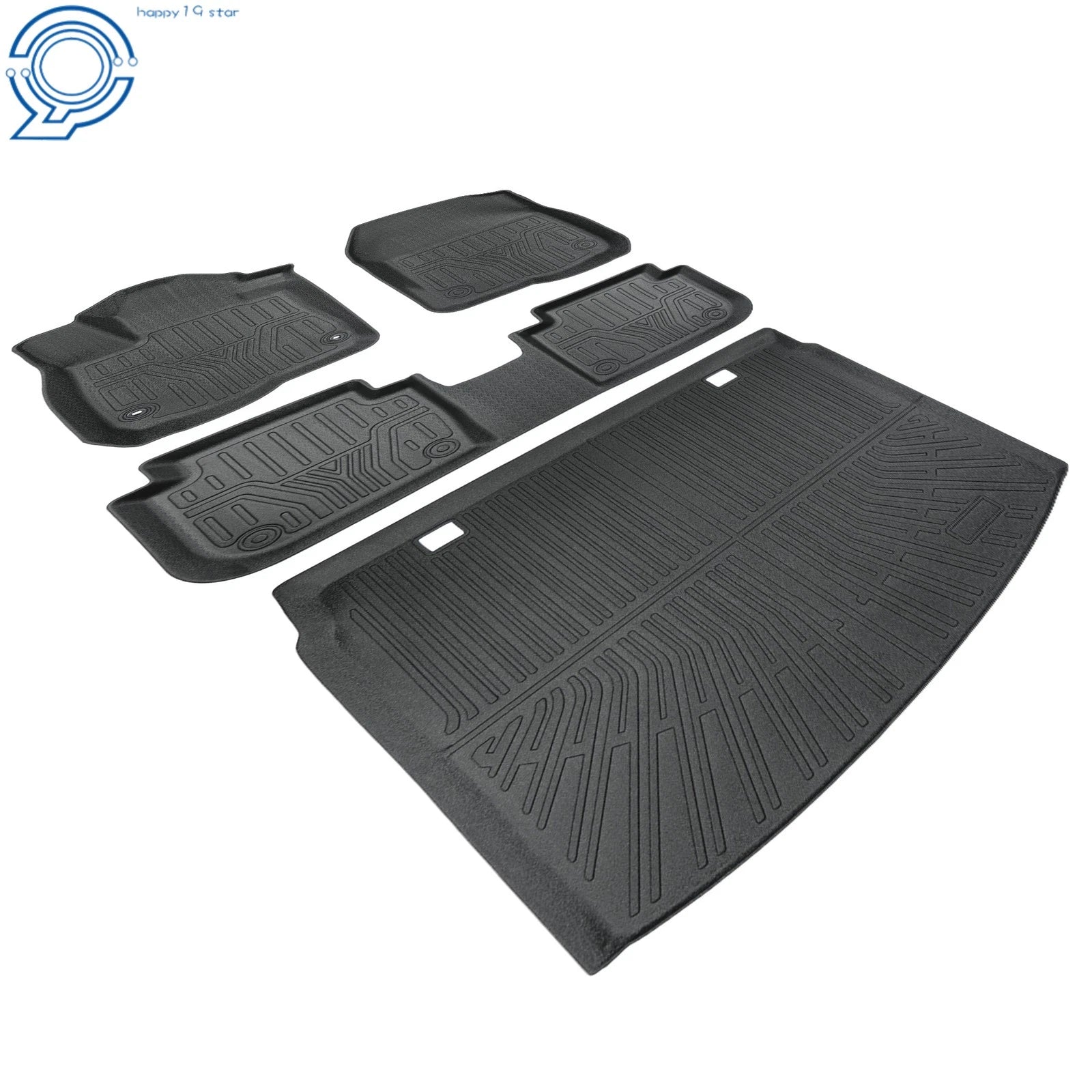 Set of 4 Black TPE Floor Mats for Honda CR-V (2023–2026)