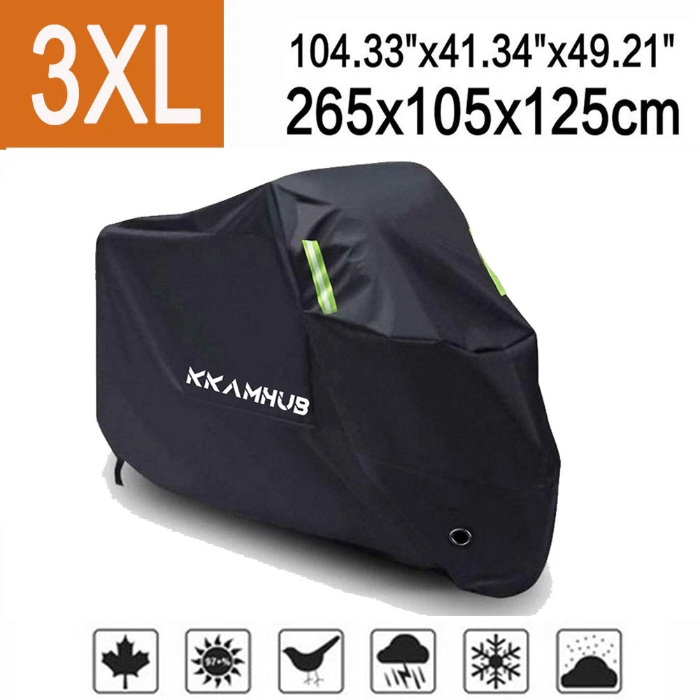 Motorcycle Waterproof Cover for Kawasaki Vulcan (XXXL)
