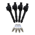 Set of 4 Ignition Coils & 4 Double Iridium Spark Plugs for Dart 500 (2013–2016)